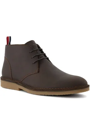 Dune MENS CREED Casual Desert Boots - Leather (archived) - Size UK 10