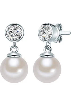 Rafaela Donata Womens Stud earring sterling shell pearl white zirconia - One Size