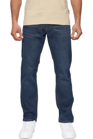 Duck and Cover Mens Hydras Straight Leg Jeans (Dark Wash) - - Size 34 Short