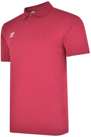 Umbro Boys Essential Polo Shirt (New Claret/White) - - Size 7-8Y