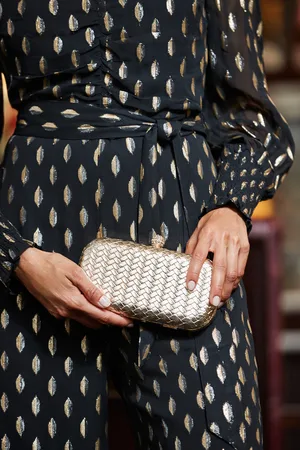 Sosandar Womens Woven Clutch Bag - One Size