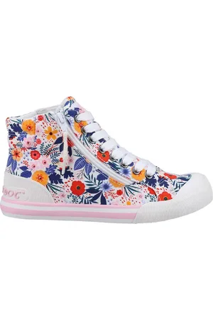 Rocket Dog Womens/Ladies Jazzin Malden Floral High Tops (Multicoloured) - - Size UK 4