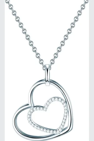 Rafaela Donata Womens Necklace with pendant sterling zirconia white - Size 40cm