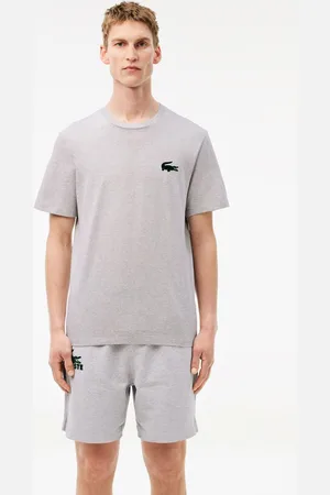 Lacoste Mens Croc Logo Short Sleeve T-shirt Cotton - Size Small