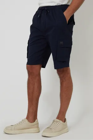 Threadbare Mens Cotton Jogger Style Cargo Shorts With Stretch - Size Large