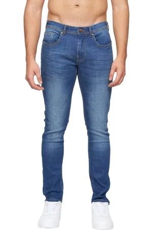 Duck and Cover Mens Doves Slim Jeans (Mid Wash) - - Size 32R