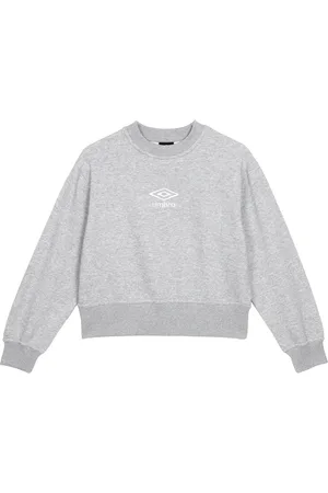 Umbro Womens/Ladies Core Boxy Sweatshirt (Grey Marl/White) - - Size X-Small