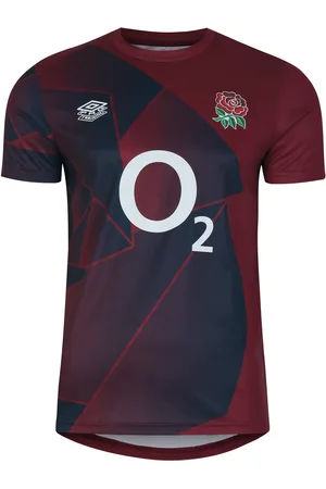 Umbro Kids Unisex Childrens/Kids 23/24 England Rugby Warm Up Jersey (Tibetan /Navy Blazer) - Size 9-10Y