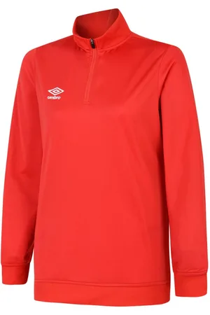 Umbro Womens/Ladies Club Essential Half Zip Sweatshirt (Vermillion) - - Size X-Large