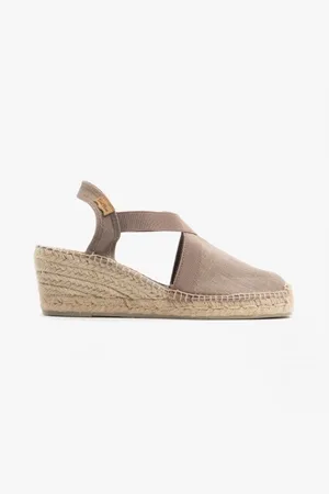 Toni Pons Womens TER Ladies Wedge Espadrille Sandals Taupe - - Size UK 6