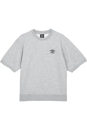 Umbro Mens Core Short-Sleeved Sweatshirt (Grey Marl/Collegiate Blue) - - Size Small