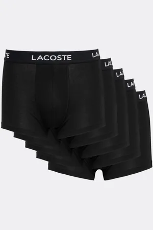 Lacoste 5-Pack Mens Stretch Cotton Trunks - - Size X-Large