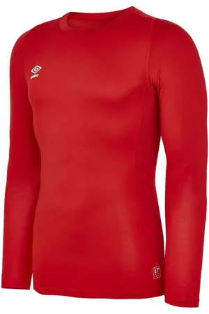 Umbro Mens Core Long-Sleeved Base Layer Top (Vermillion) - - Size Small