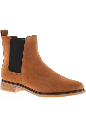 Clarks Womens Chelsea Boots Clarkdale Arlo Suede Leather Slip On - Size UK 5