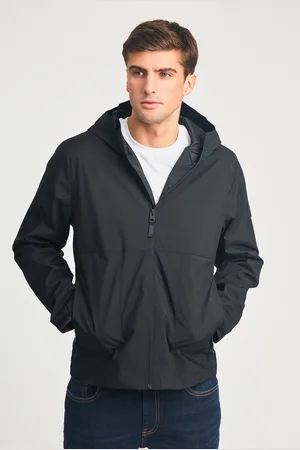 Tokyo Laundry Mens Lightweight Hooded Zip-Up Jacket - Size Large