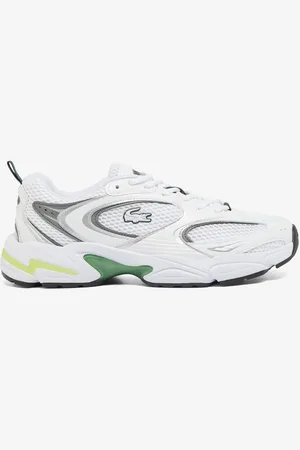 Lacoste Mens Storm 96 2K Trainers in Green Leather - Size UK 10