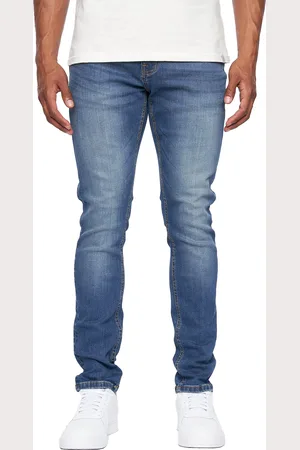 Duck and Cover Mens Overburg Tapered Jeans (Mid Wash) - - Size 38 Regular
