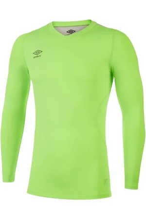 Umbro Mens Elite V Neck Base Layer Top ( Gecko) - Size Medium