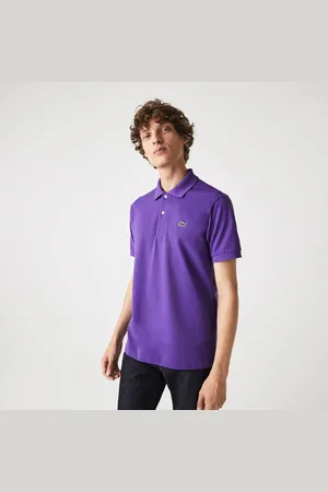 Lacoste Mens Orginal L.12.12 Polo Shirt in Lavender - Cotton - Size Small