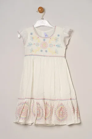 MISS Girls Printed Summer Dress - - Size 5Y