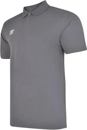 Umbro Boys Essential Polo Shirt (Carbon/White) - - Size 7-8Y