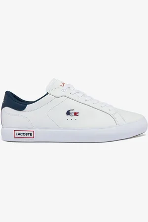 Lacoste Mens Powercourt Leather Trainers in - Size UK 8.5