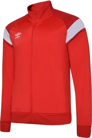 Umbro Childrens Unisex Childrens/Kids Knitted Jacket (Vermillion/Chili Pepper /Brilliant White) - Size 11-12Y