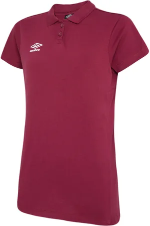 Umbro Womens/Ladies Club Essential Polo Shirt (New Claret/White) - - Size 8 UK