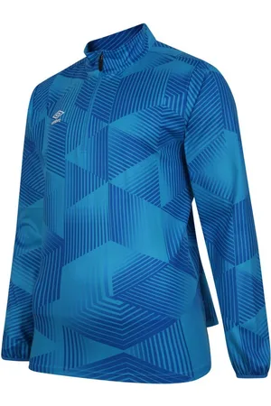 Umbro Mens Maxium Quarter Zip Training Top ( Jewel) - Size Medium