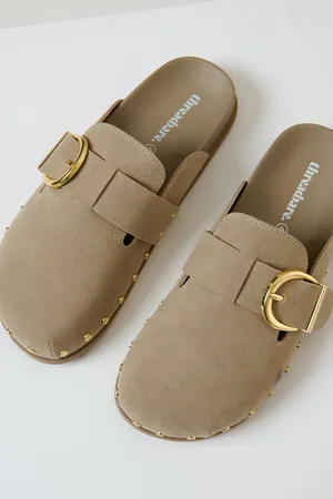 Threadbare Womens Studded Slip On Mule Sandals - Size UK 8