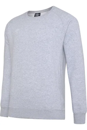 Umbro Childrens Unisex Childrens/Kids Club Leisure Sweatshirt (Grey Marl/White) - - Size 13Y