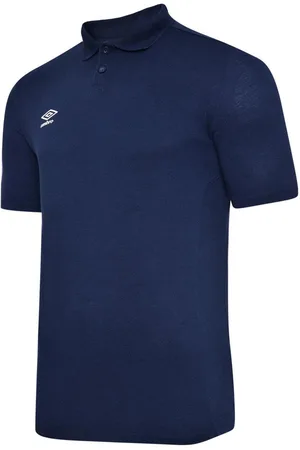 Umbro Boys Essential Polo Shirt (Dark Navy/White) - - Size 11-12Y