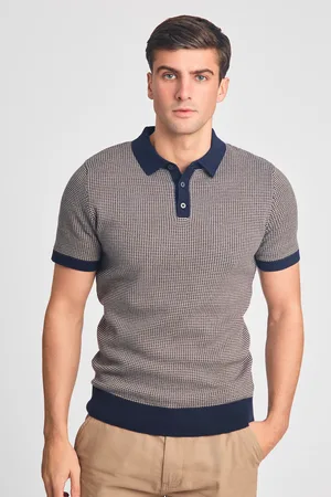 Kensington Eastside Mens Cotton Short Sleeve Button-Up Polo Shirt - Size 2XL