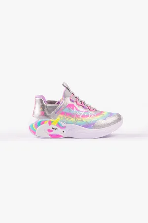 Skechers 302296L/SMLT UNICORN DREAMS - STARRY LITE Girls Trainers Multi - Size UK 1.5