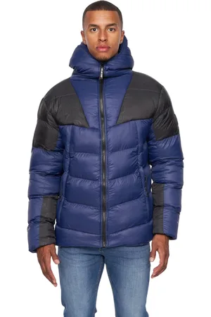 Duck and Cover Mens Raymax Contrast Panel Padded Jacket ( /Black) Nylon - Size Medium