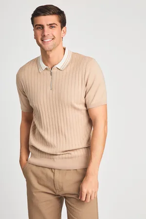 Kensington Eastside Mens Cotton Short Sleeve 1/4 Zip Polo Shirt - Size 2XL