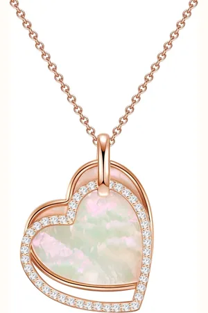 Rafaela Donata Womens Necklace sterling silver mother of pearl zirconia white - Size 40cm
