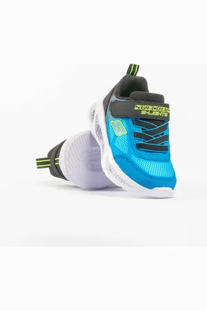 Skechers METEOR-LIGHTS-KRENDO Boys Trainers Blue - Size UK 5 Infant