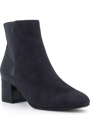 Dune Womens Ladies Pipi - Block-Heeled Ankle Boots - Suede - Size UK 5