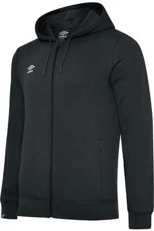 Umbro Boys Childrens/Kids Club Leisure Full Zip Drawstring Hoodie - Size 7-8Y