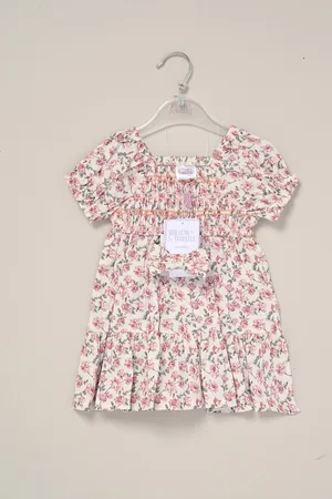 MISS Girls Summer Dress and Scrunchie Outfit Set - - Size 2Y