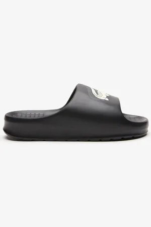 Lacoste Mens Serve 2.0 Sliders in Black-White - Size UK 8