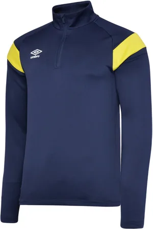 Umbro Childrens Unisex Childrens/Kids Half Zip Jersey (Peacoat/Blazing Yellow) - - Size 9-10Y