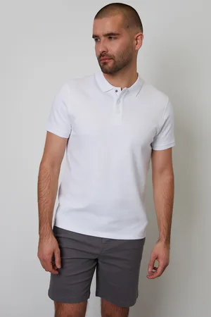 Threadbare Mens Ottoman Rib Textured Cotton Polo Shirt - Size X-Large
