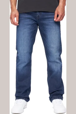 Duck and Cover Mens Straight Leg Jeans (Dark Wash) - - Size 32 Short