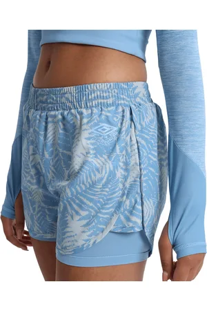 Umbro Womens/Ladies Pro Training Printed Hybrid Shorts (Allure/Silver Grey) - - Size 12 UK