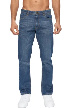 Duck and Cover Mens Hydras Straight Leg Jeans (Mid Wash) - - Size 38 Long