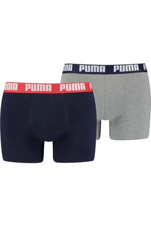 PUMA Mens Basic Boxer Shorts (Pack of 2) ( /Navy) - Size Large