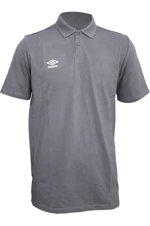Umbro Mens Essential Polo Shirt (Carbon/White) - - Size 3XL