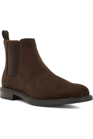 Dune Mens Maximo - Low Block Heel Chelsea Boots - Leather - Size UK 8